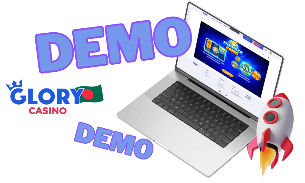 Glory Casino offers demo mode for many games